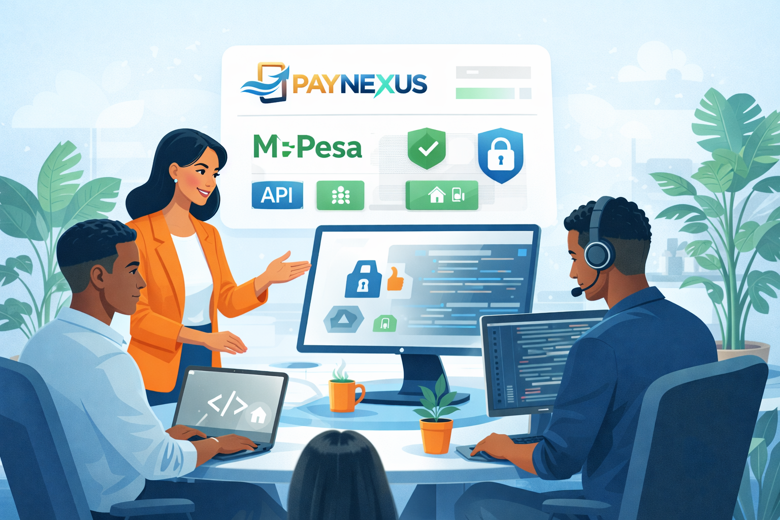 PayNexus team working on payment solutions